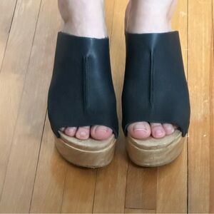 No. 6 Store platform clog mules EUC size 38